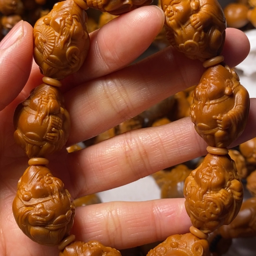 橄榄核手串/手链官帽八大财神