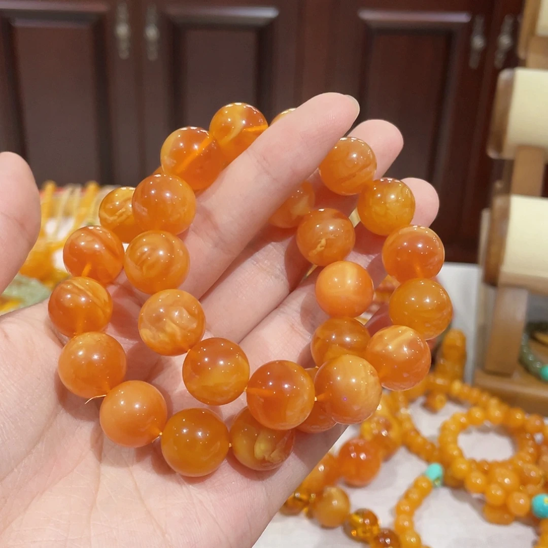 郑***宝手链蜜蜡未镶嵌手串