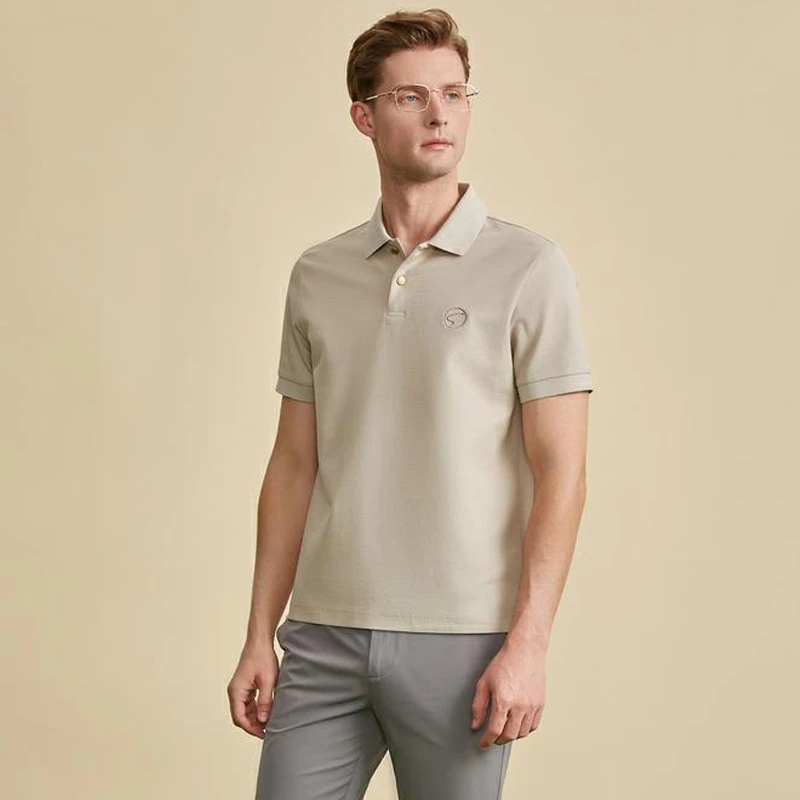 【高端纯色100匹马棉】Satchi男装短袖商务休闲透气翻领polo衫夏季