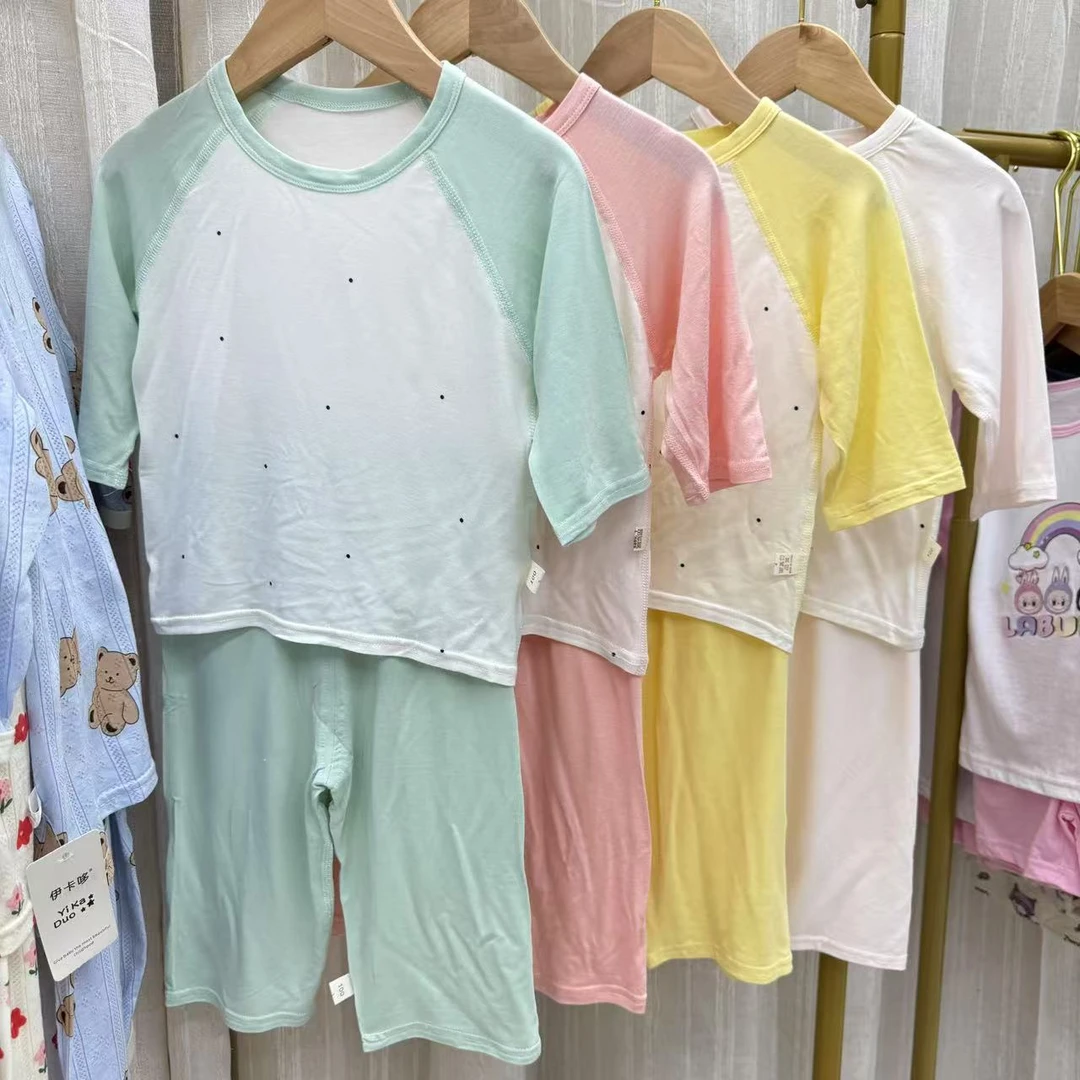 小悠悠品质童装-2025新款莫代尔家居空调服柔软夏款