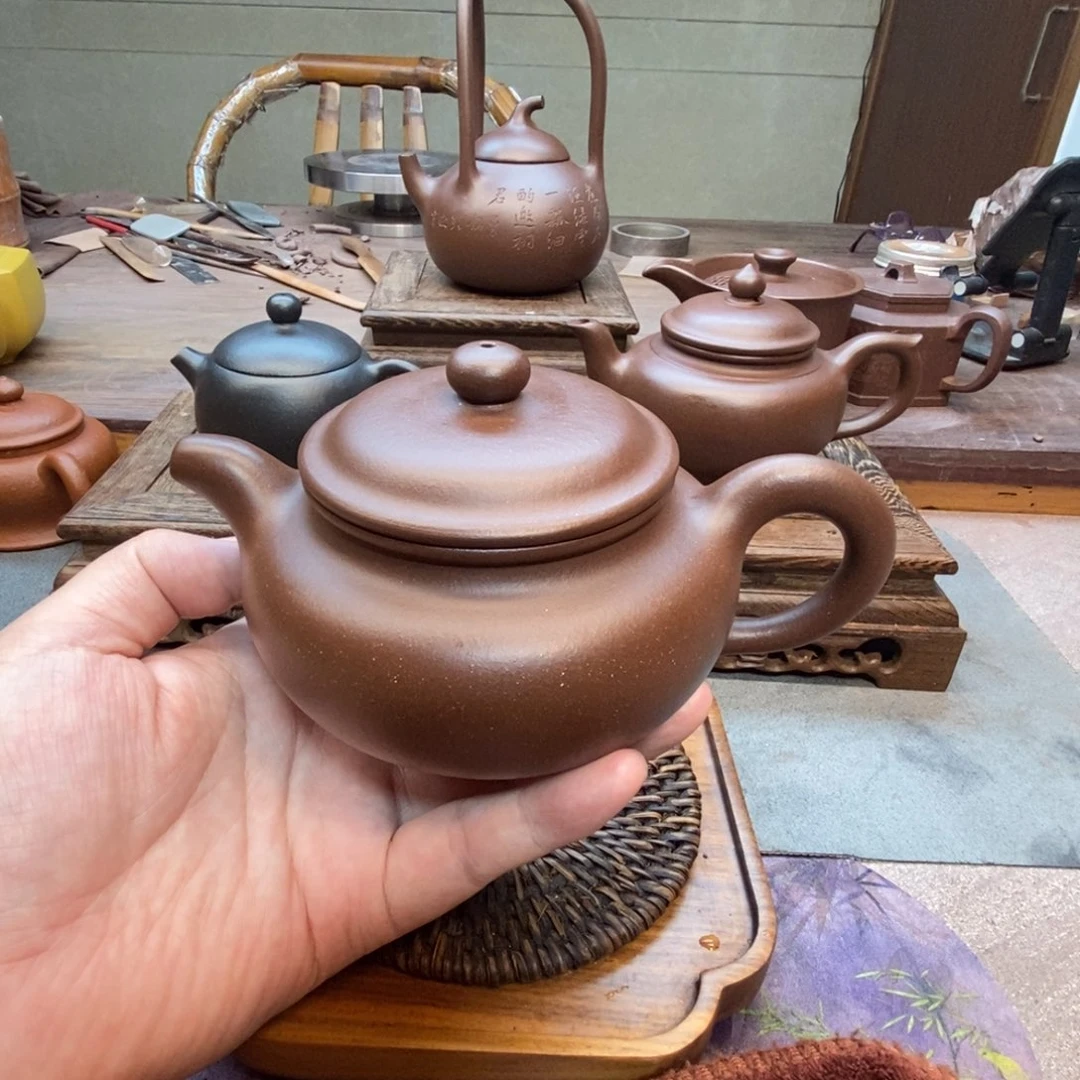 茶壶紫砂仿古壶（原矿底槽清260cc）