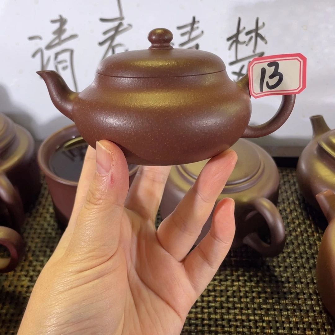 茶壶紫砂梨形全手