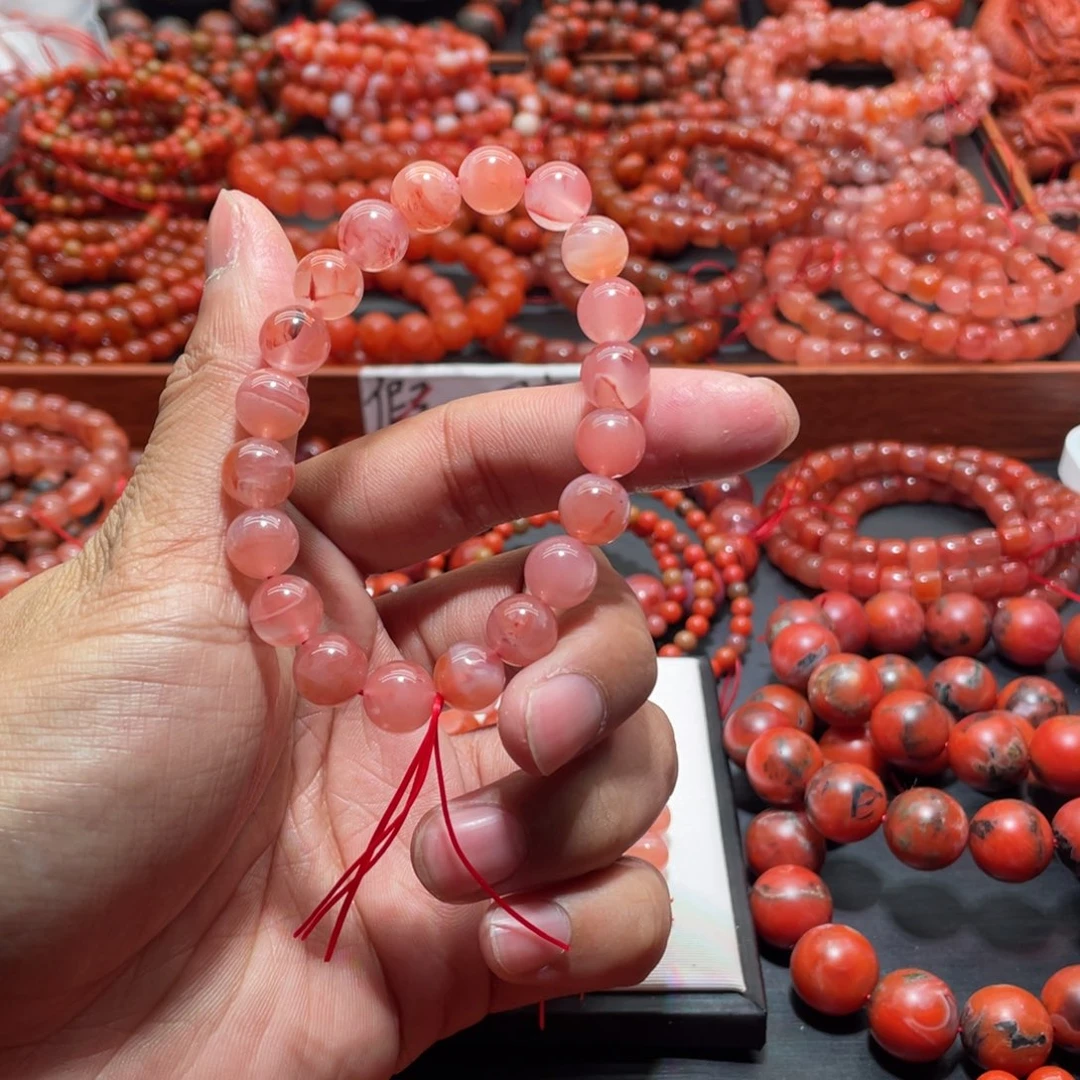 南红玛瑙手链未镶嵌