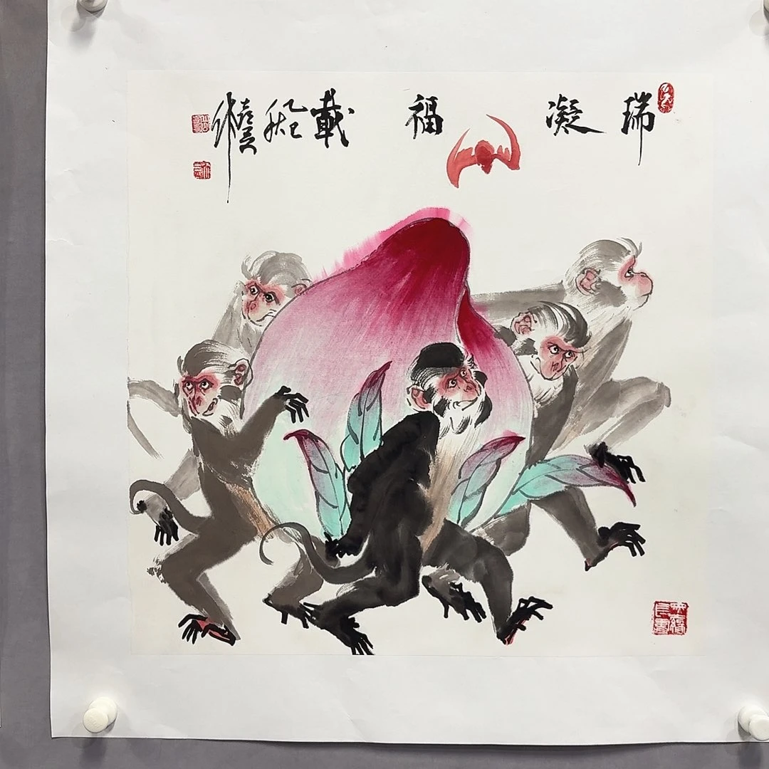 国画亲笔手绘放心去藏