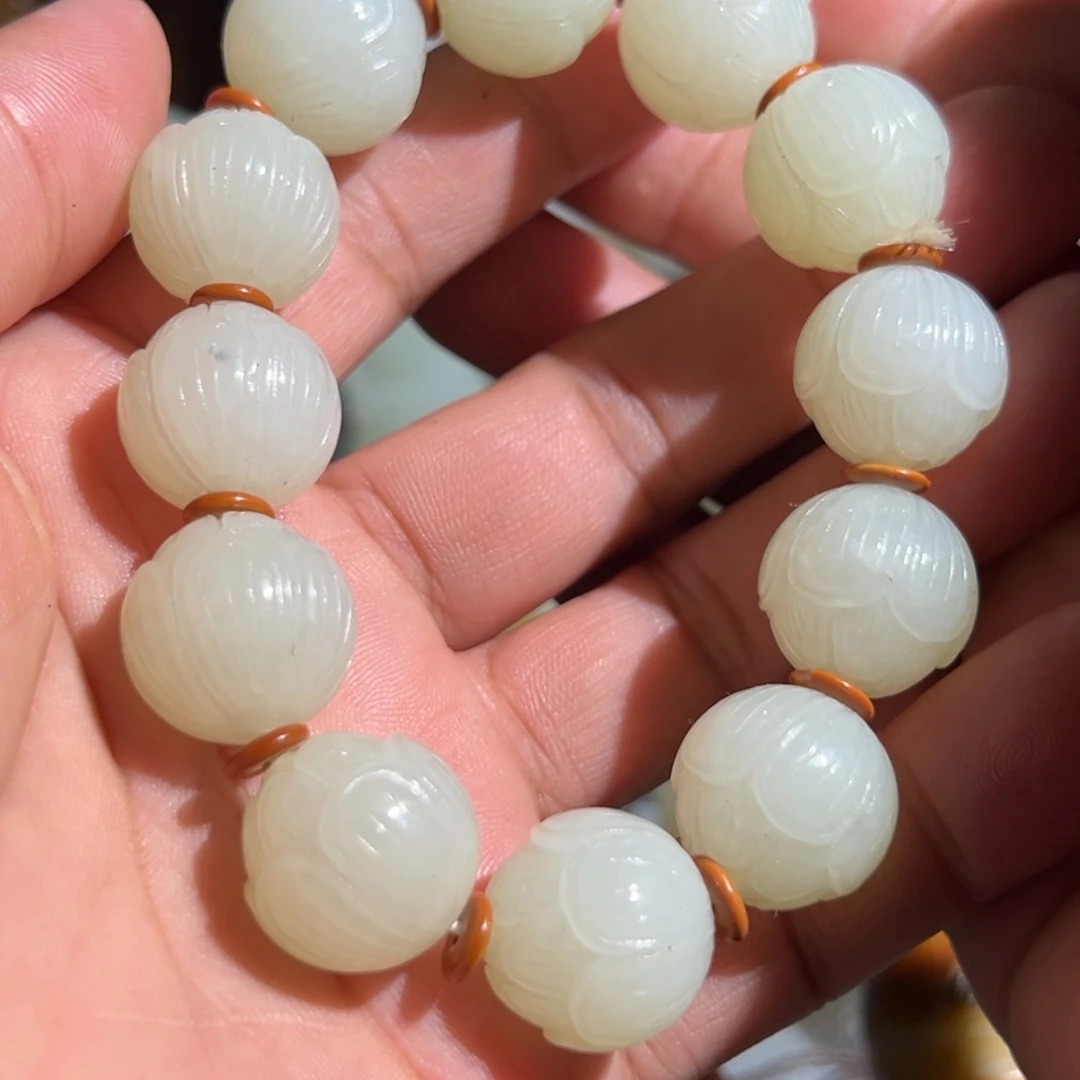 和田玉未镶嵌手链