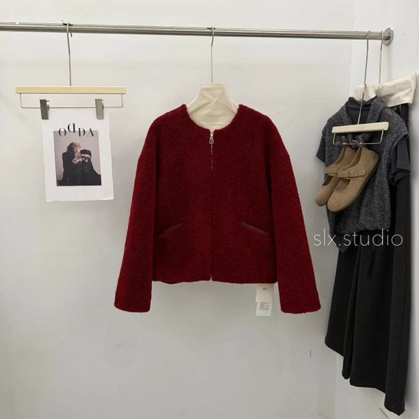 slx@ 320 羔毛拉链外套