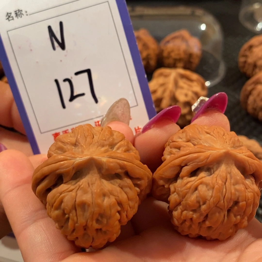 吊坠文玩核桃127莲花全品38尺