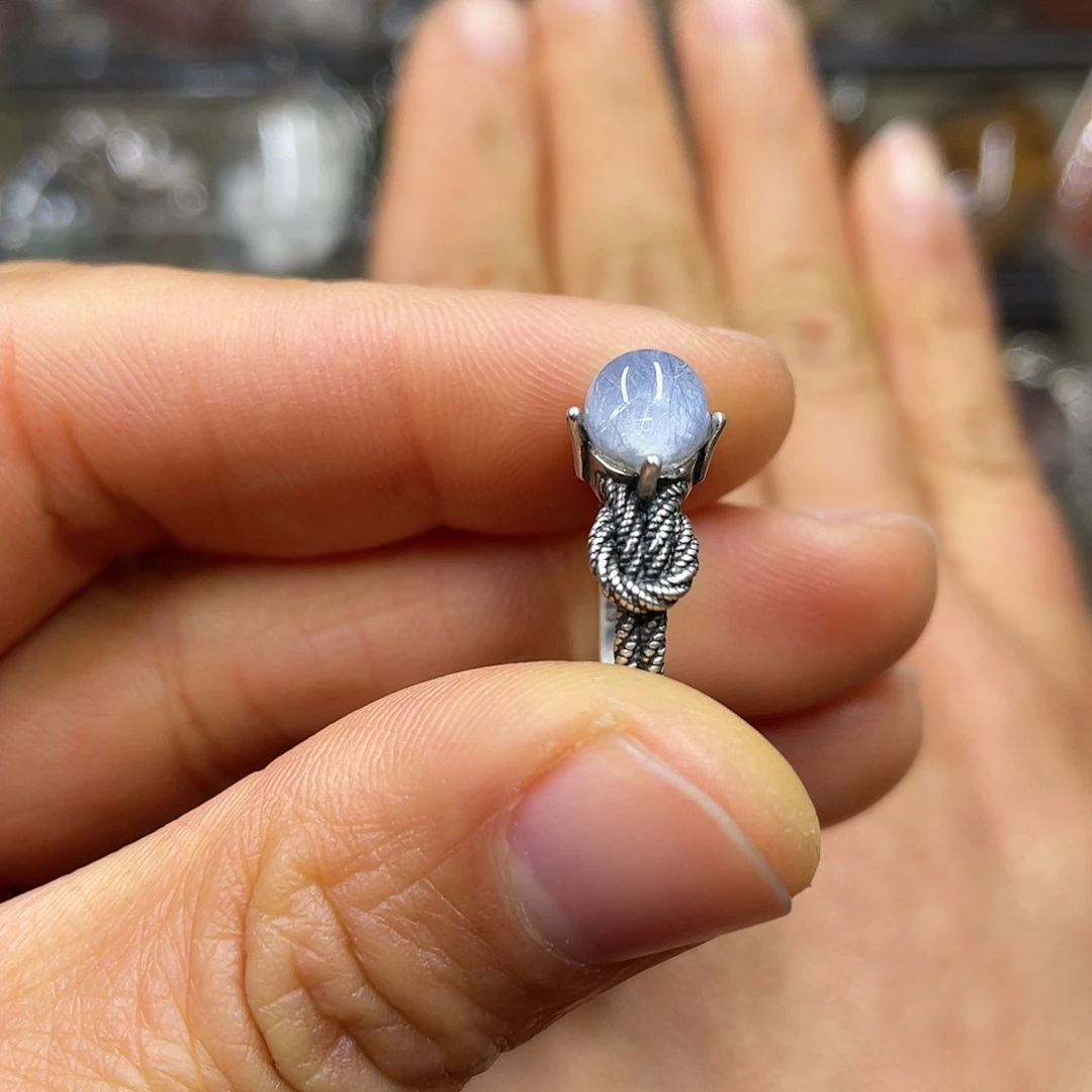 【闪购商品】水晶戒指银S925镶嵌戒指