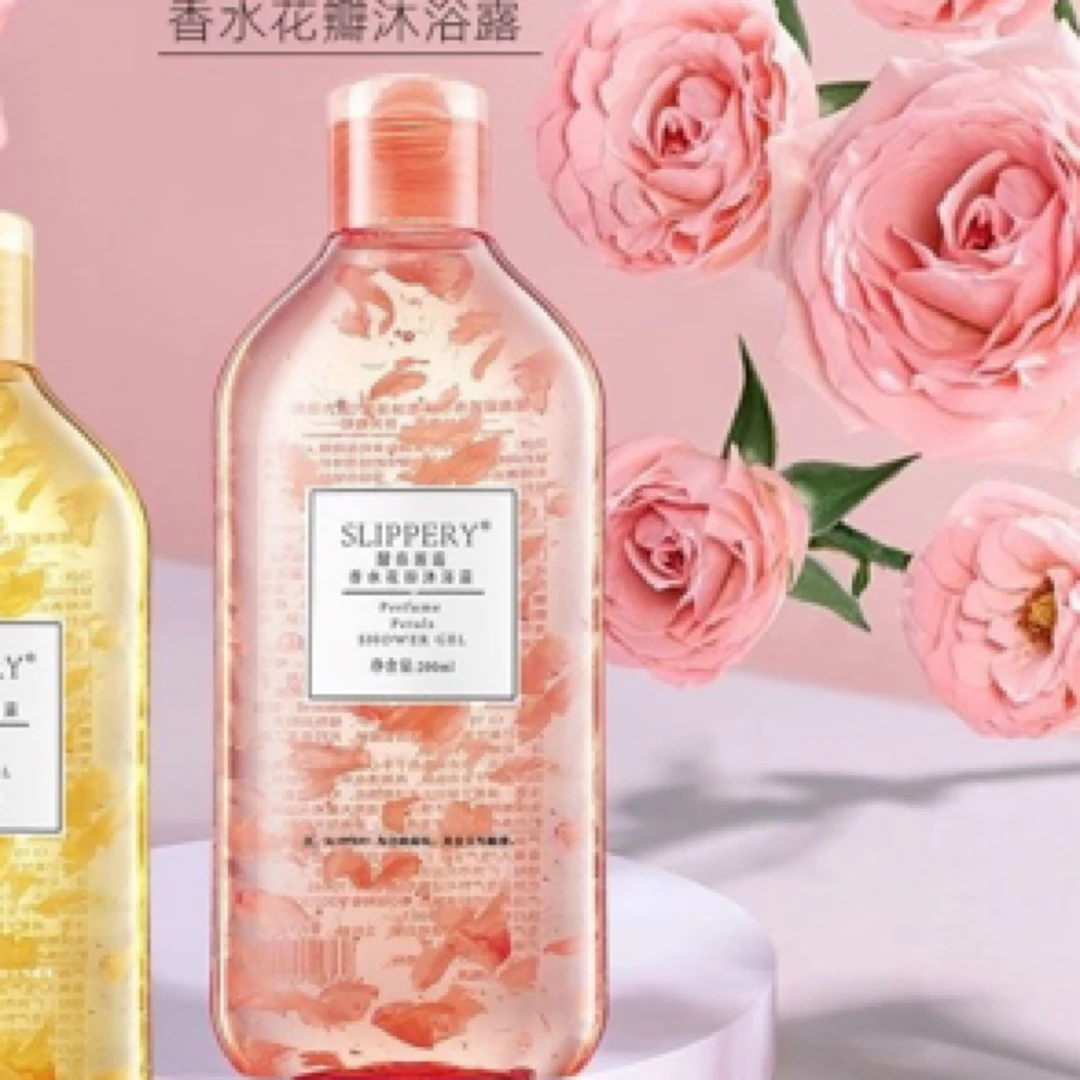 醒目滑肌清新花香香水花瓣沐浴露200ml留香持久温和香氛家庭滋养
