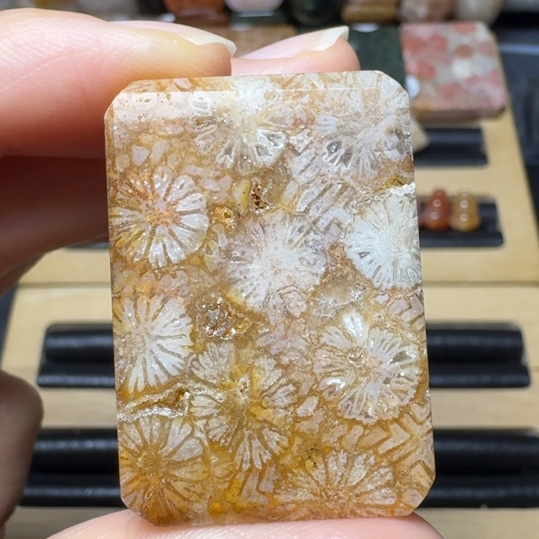 硅化玉水 晶花未镶嵌