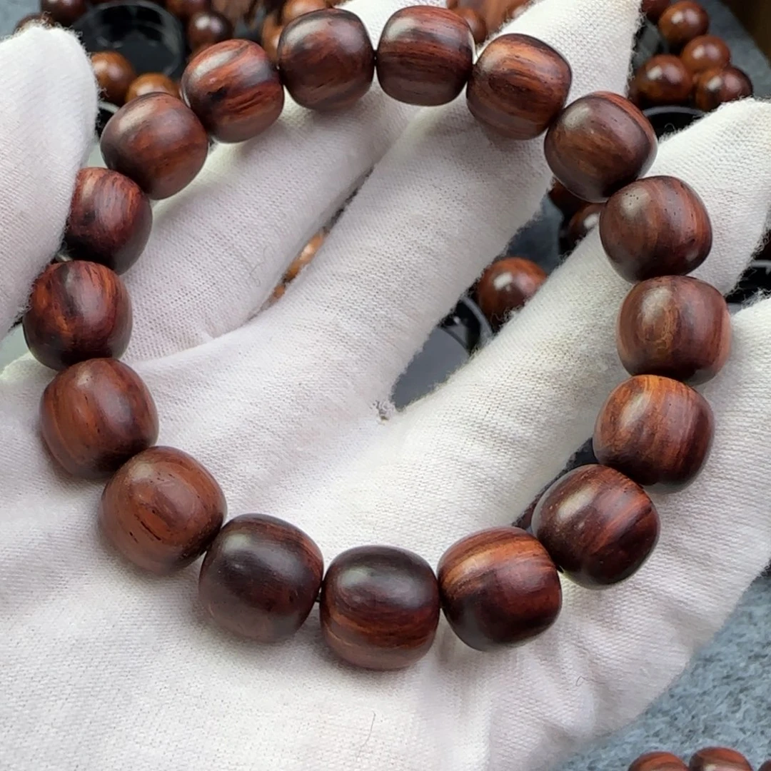 手串/手链黄花梨/降香黄檀紫油梨彩虹底带黑线