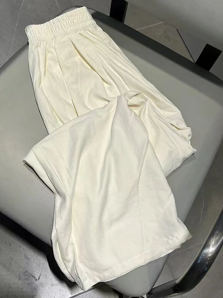 egg 繁花亚麻 雅痞调调 酵洗麻棉裤 松紧腰 夏日好穿2087