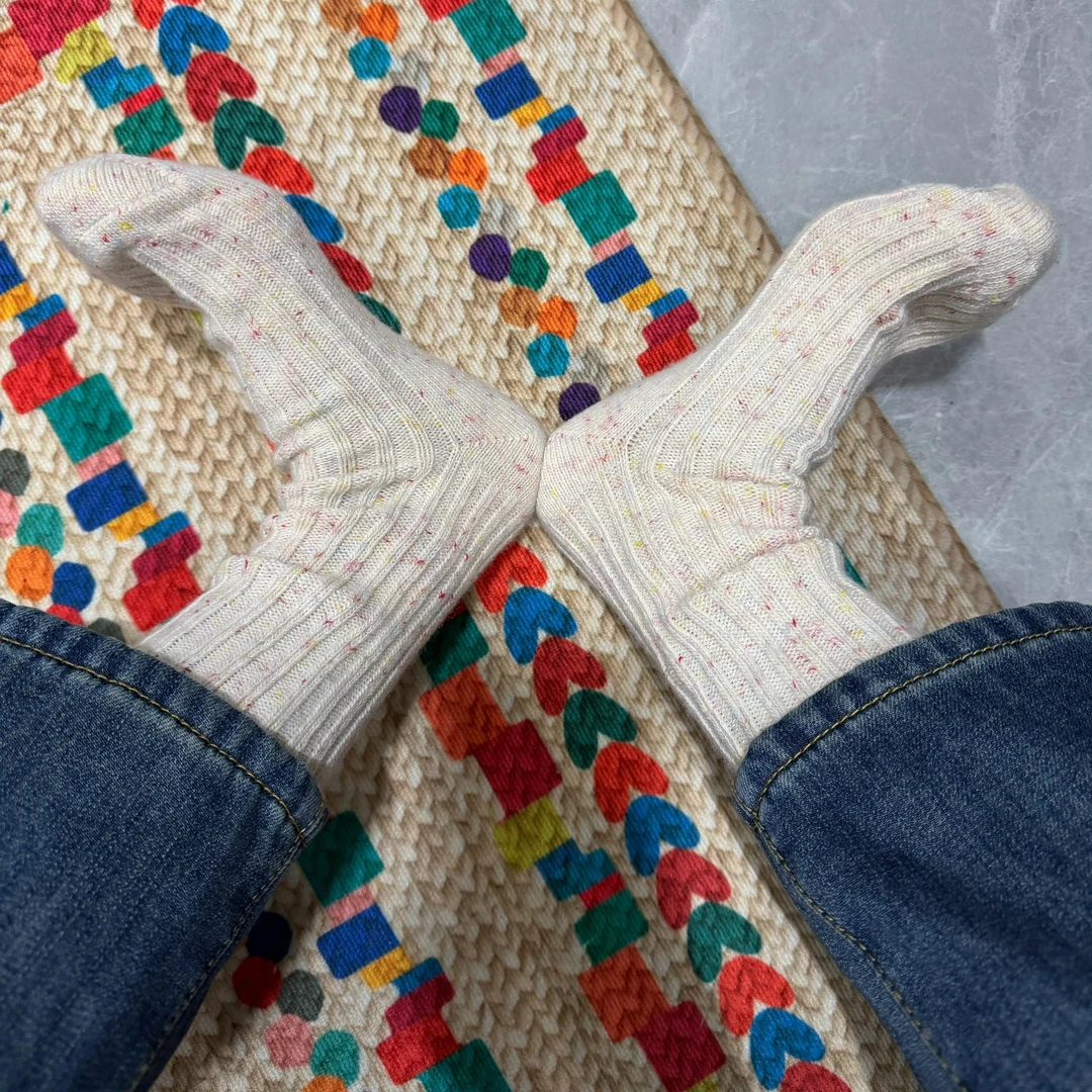 秋冬新款中长保暖羊毛袜