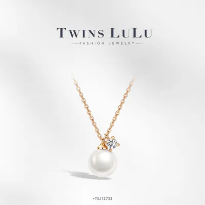 TWINS LULU 镀K金【夜明珠】夏上新气质时尚珠珠白色