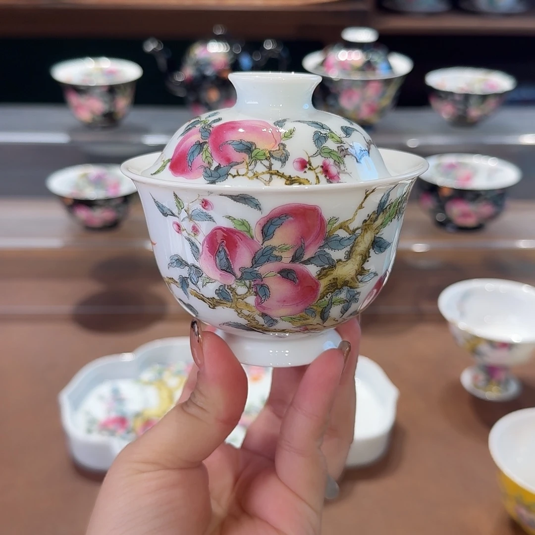 珐琅彩主人杯茶具套装