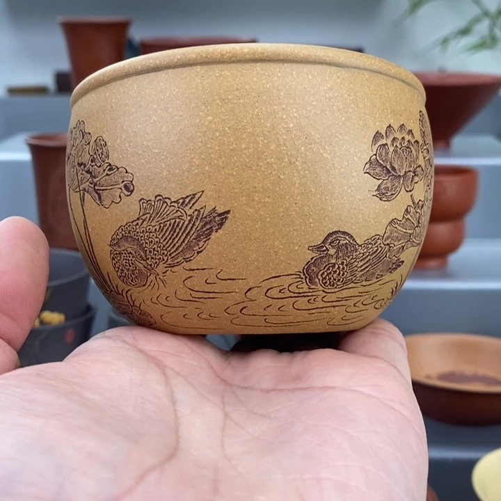 紫砂茶杯宜兴紫砂主人杯