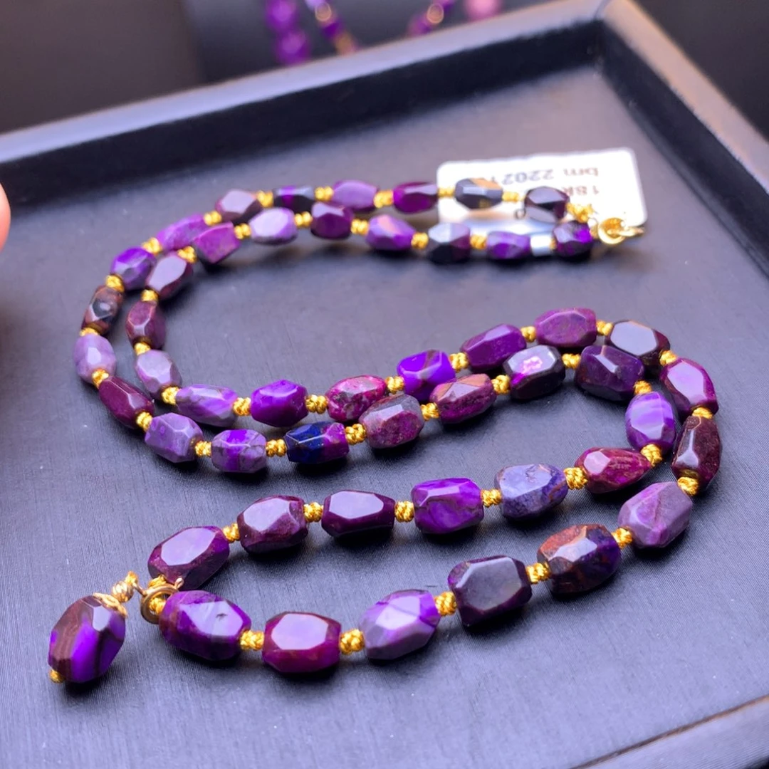 苏纪石（舒俱来）项链18K金镶嵌