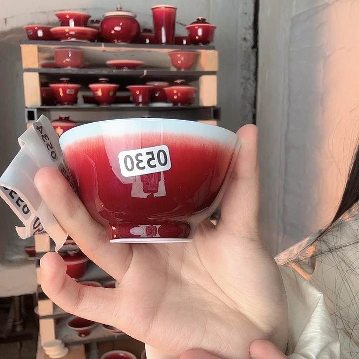 瓷片景德镇郎红陶瓷