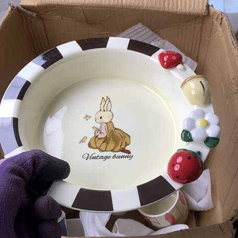 盘陶瓷制品满25拼单发货默认微瑕