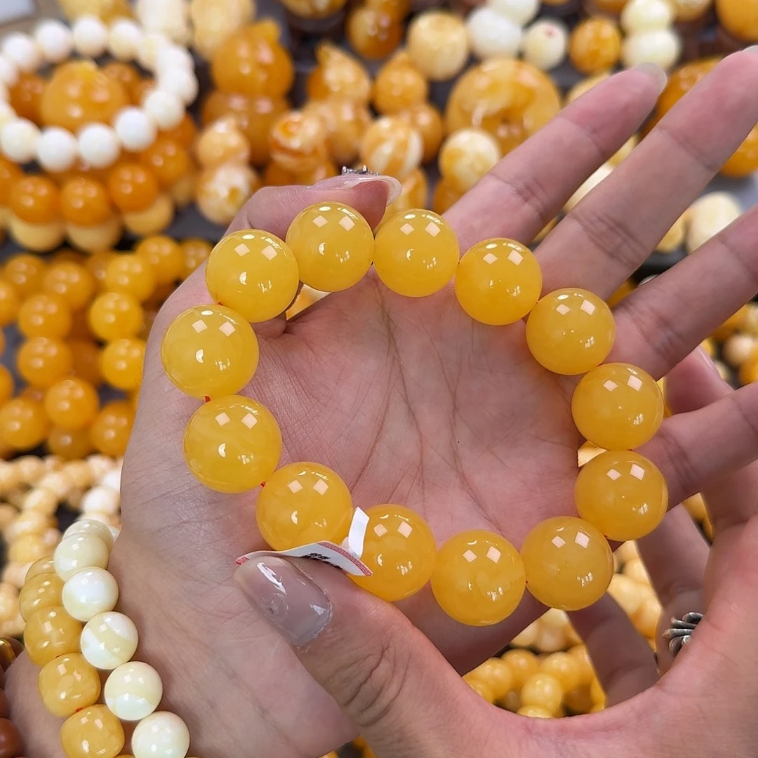 蜜蜡未镶嵌珠宝奇石同料19mm