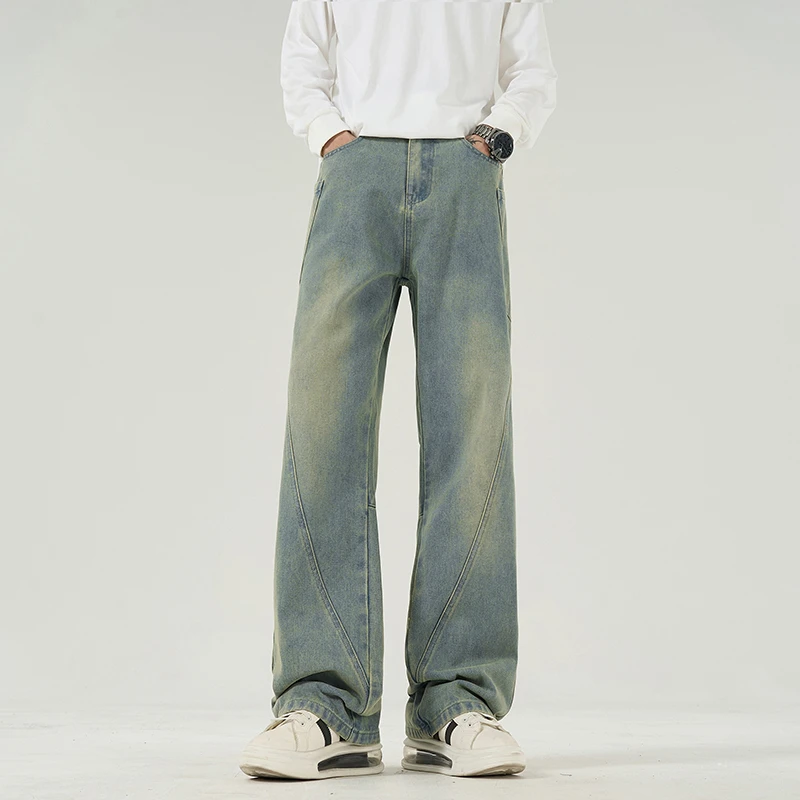 【男女同款】美式直筒百搭复古水洗潮流高街ins宽松牛仔裤