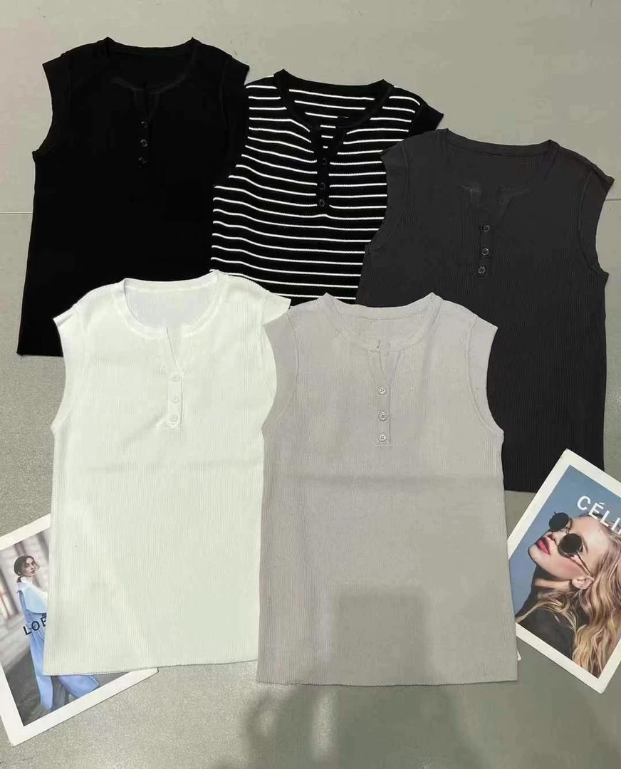 2025春夏百搭新款宽松洋气流行欧货背心