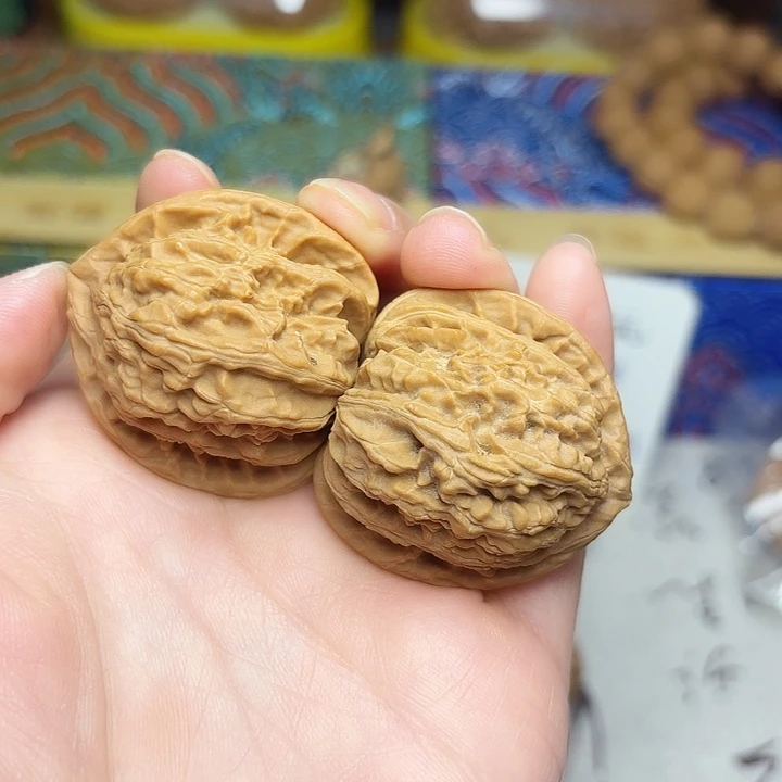 吊坠文玩核桃白狮子