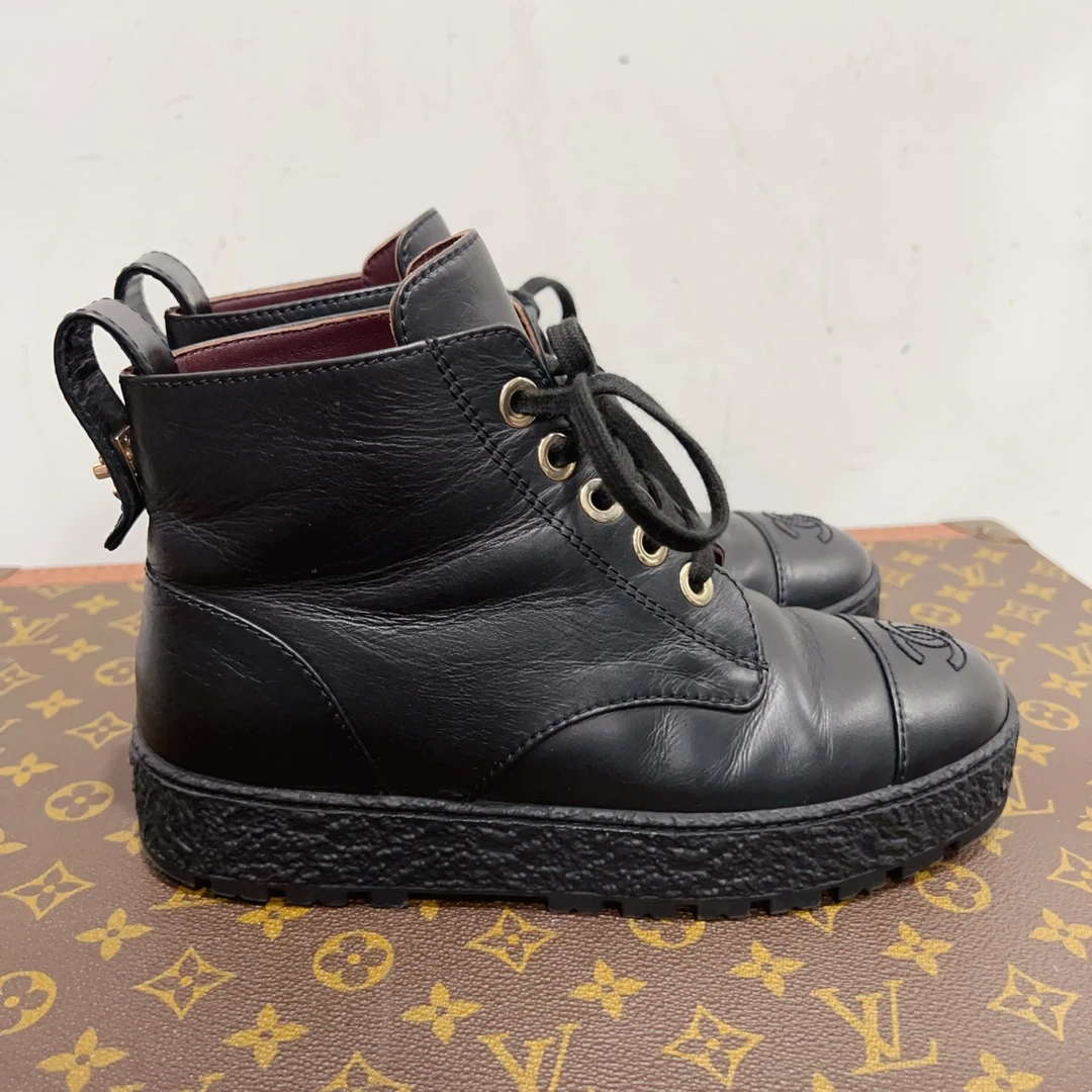 99新 Chanel/香奈儿 安洁利严选短靴尺码36.5成色看直播 GSS24287