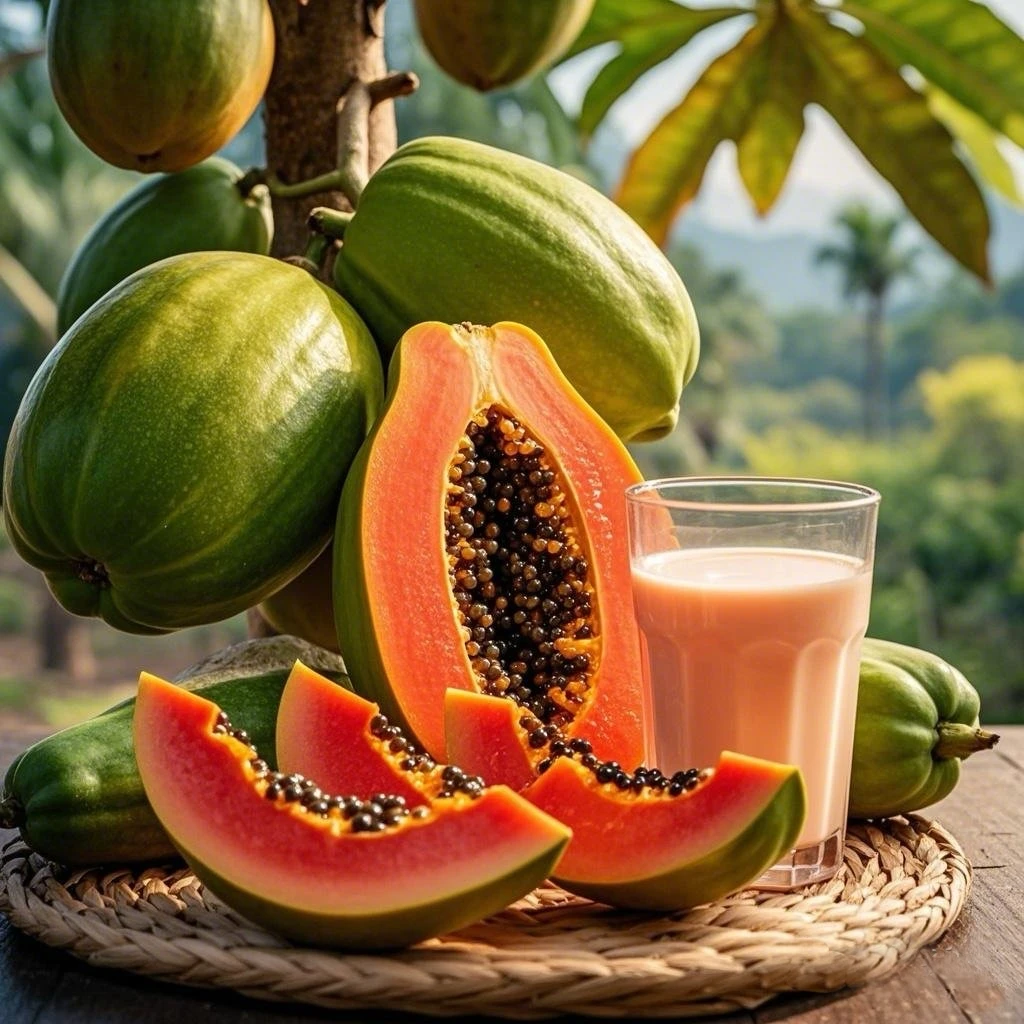 【现摘现发】西双版纳红心牛奶木瓜 树上熟冰糖心木瓜 软糯香甜