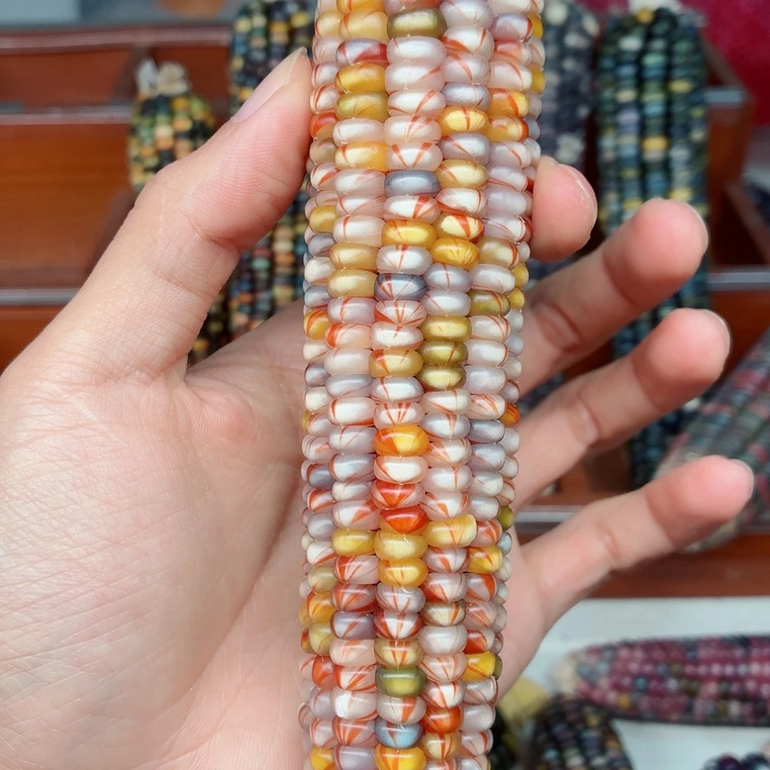 白玉菩提吊坠文玩玉米毛料精品