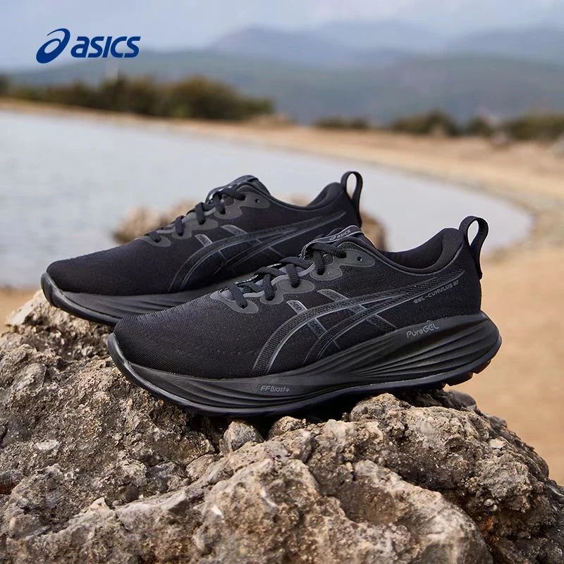 亚瑟士男鞋GEL-CUMULUS 27琥珀流光缓震跑鞋马拉松运动鞋1011B960