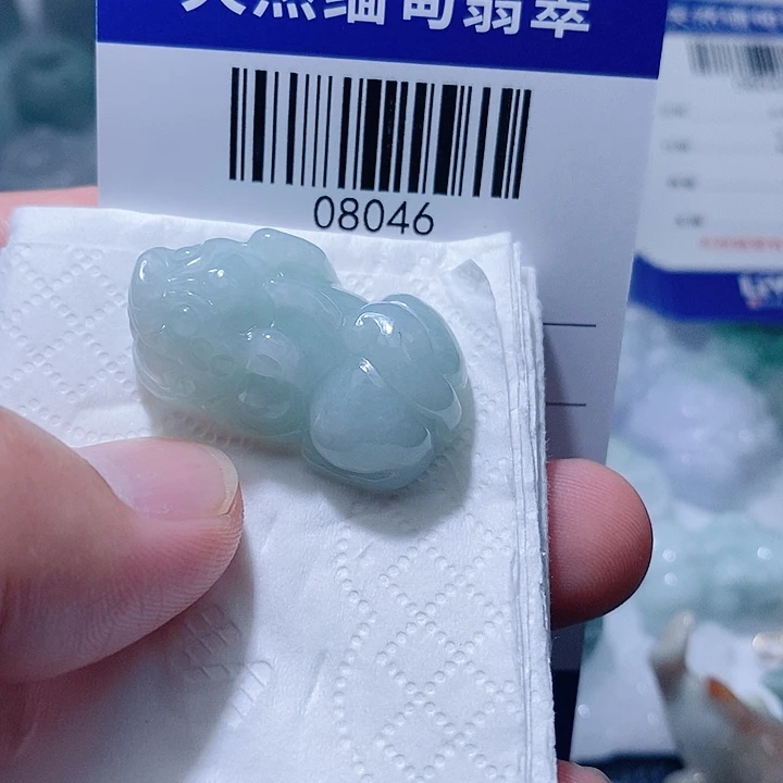 翡翠未镶嵌颈饰天光墟翡翠市场现金代购