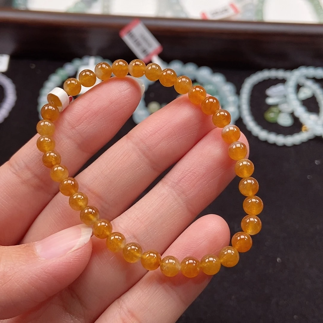 翡翠未镶嵌手串卡5