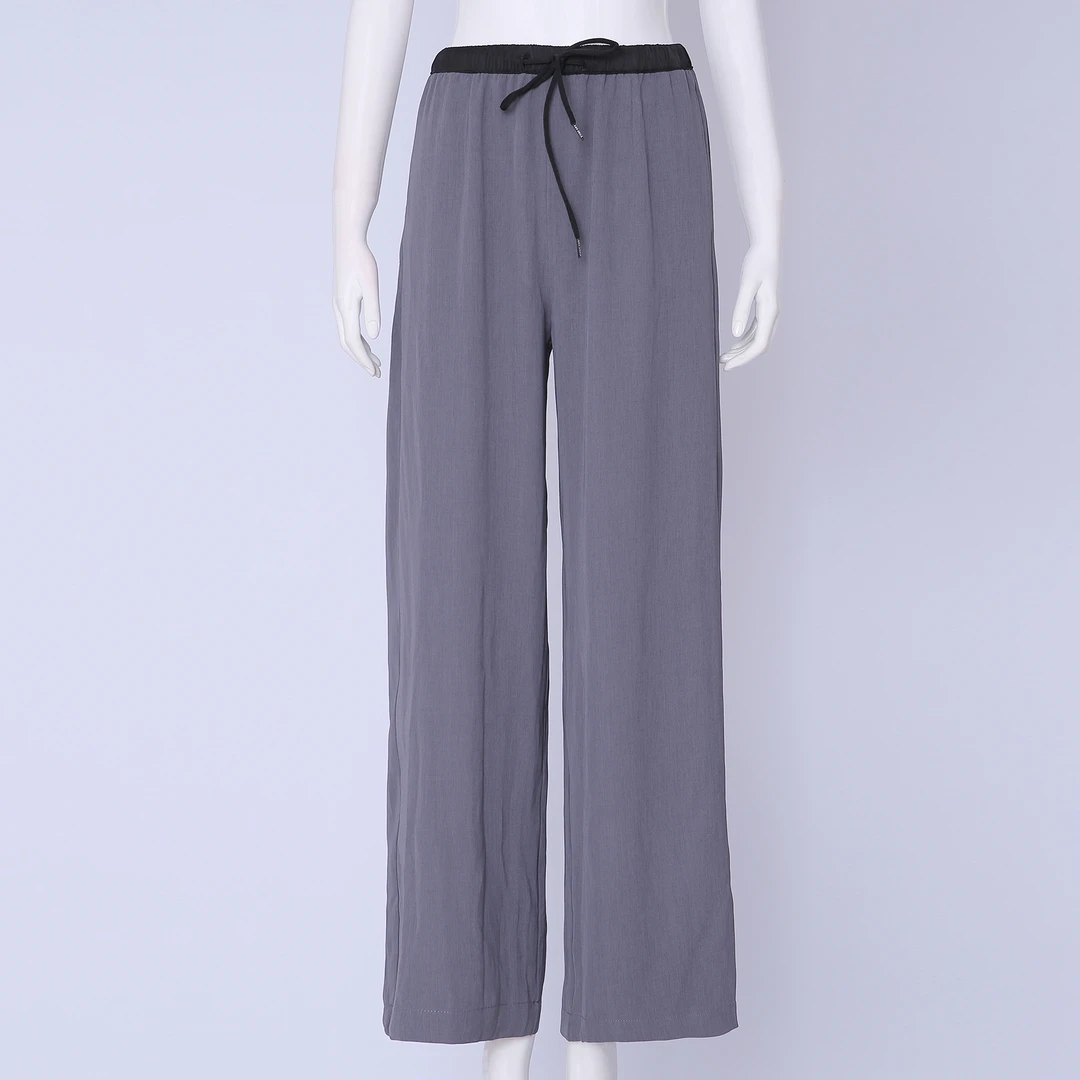 海云丹斯⑤2002直筒裤阔腿裤唐装夏季常规复古交谊舞广场舞裤