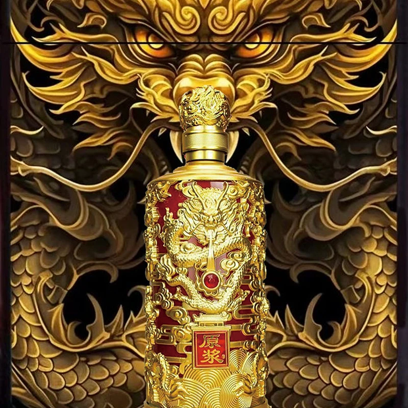 东魏K经典金尊 龙尊60 原浆酒浓香型纯粮食白酒1瓶简装52度750ML