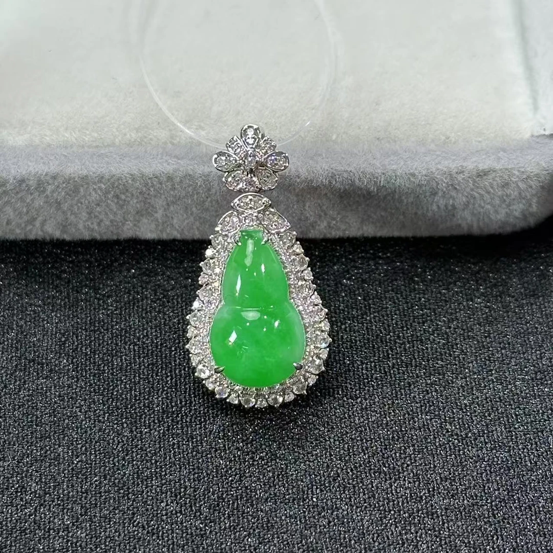 【睿泽鉴宝】18K翡翠吊坠   FZB0118-547