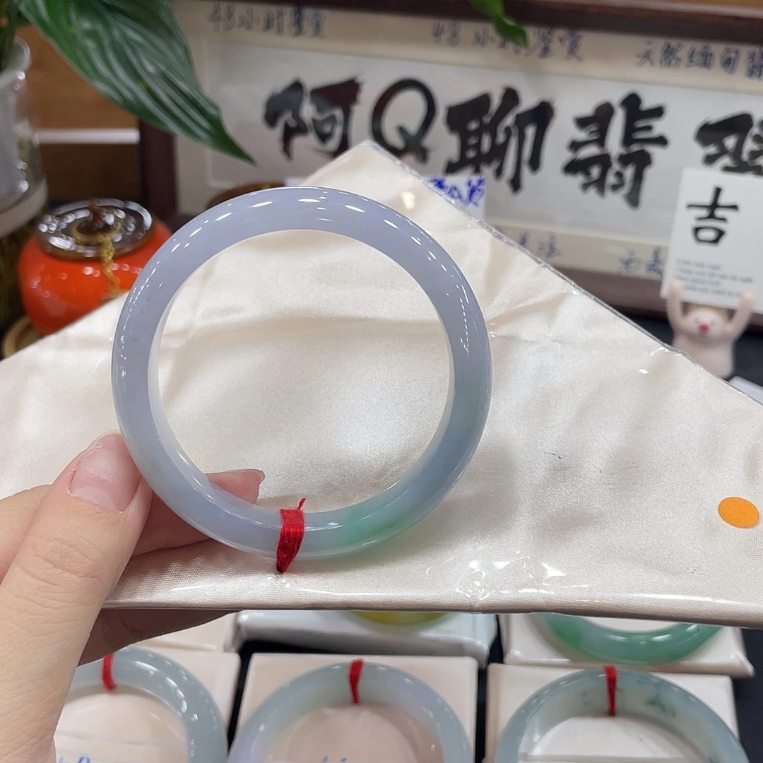 翡翠未镶嵌手镯天然缅甸A货翡翠手镯29