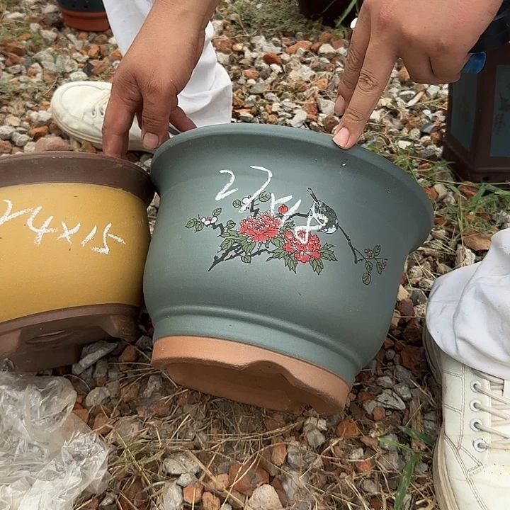 紫砂花盆紫砂花盆盆景盆