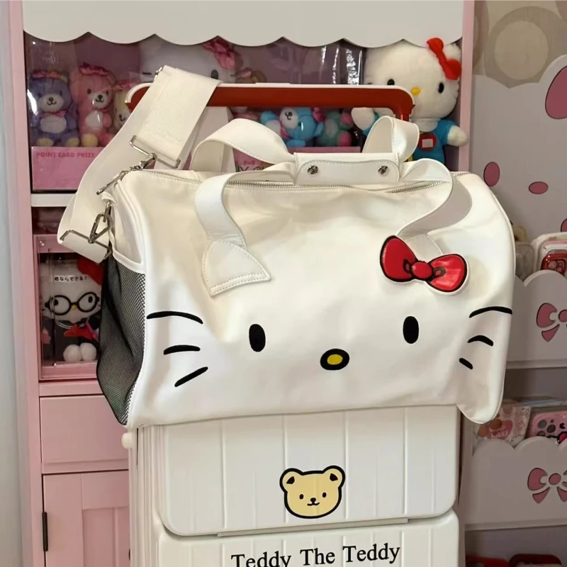 哈喽Kitty旅行包卡通可爱行李包单肩包斜挎包大容量手提收纳包m