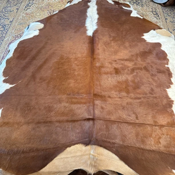 【本尼家】F163 240x220cm专拍牛皮地毯家用轻奢手工