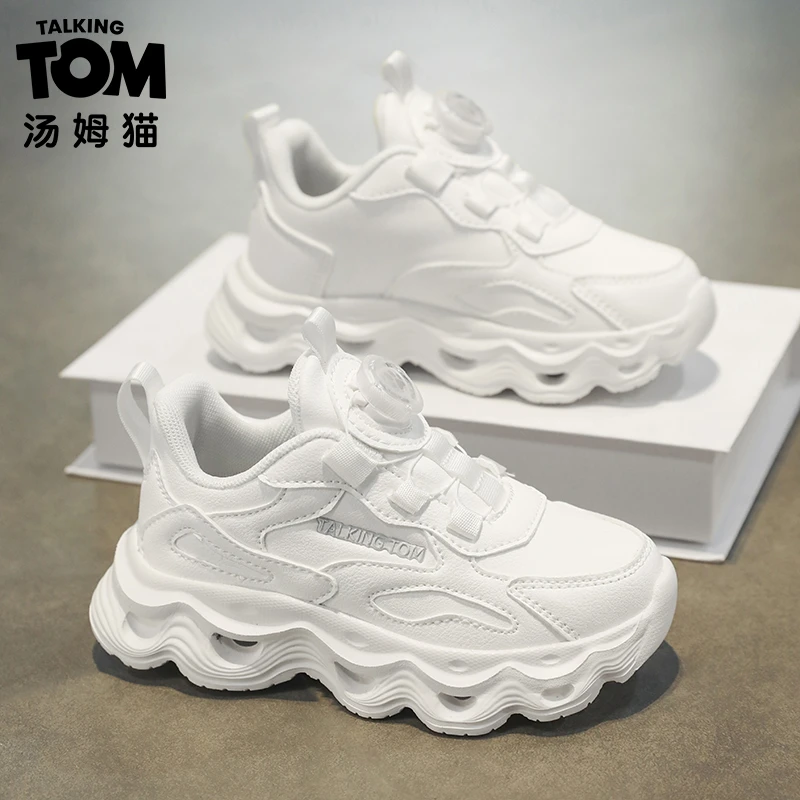 汤姆猫童鞋男童鞋子春秋款2025新款网面休闲小白鞋儿童运动鞋女童