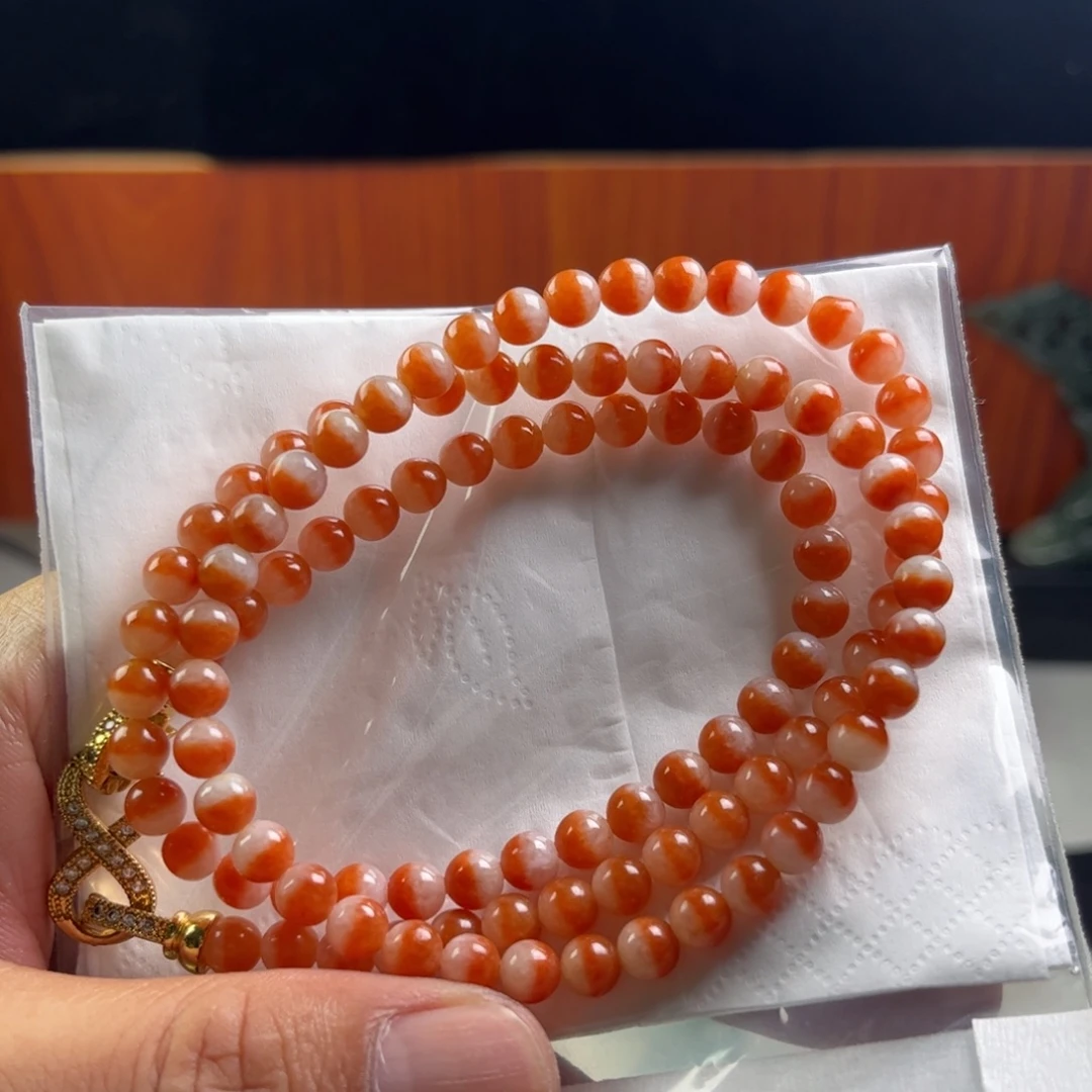 定制翡翠未镶嵌天然缅甸翡翠红翡鸳鸯珠