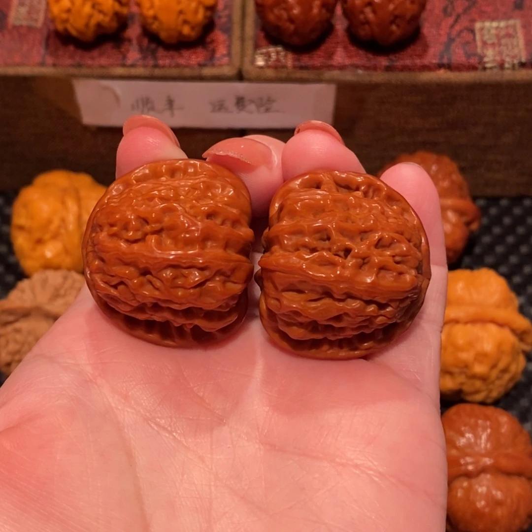 文玩核桃把件K***y白狮子34 精品881