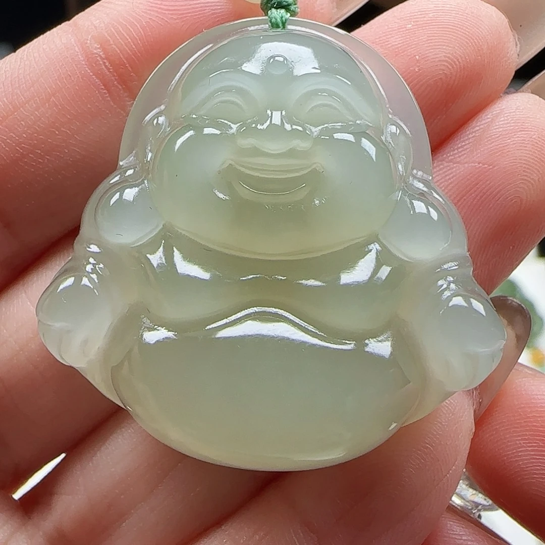 和田玉未镶嵌吊坠(赠链)