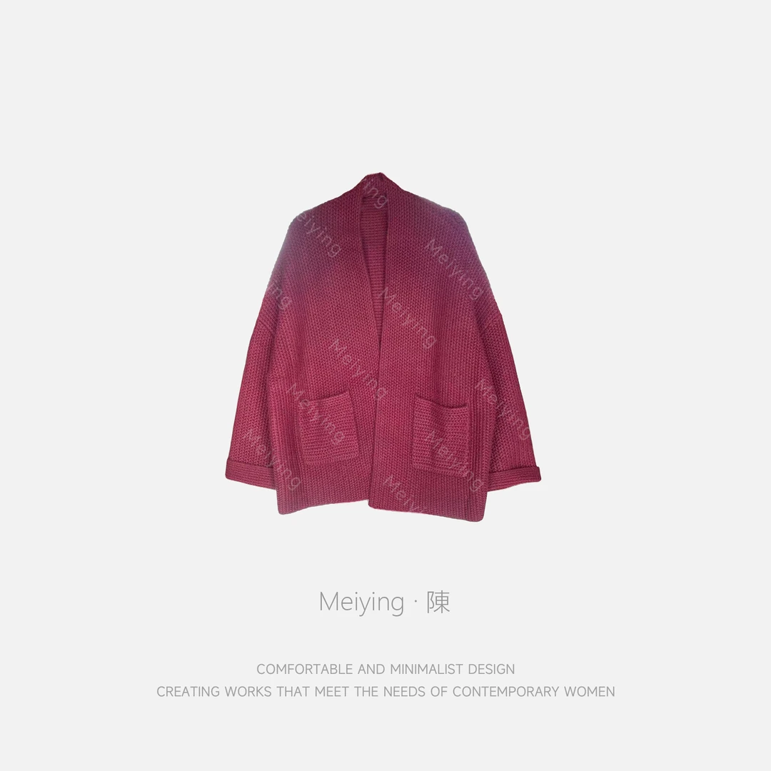Meiying-高级感100山羊绒宽松慵懒风针织衫YA5DZ005
