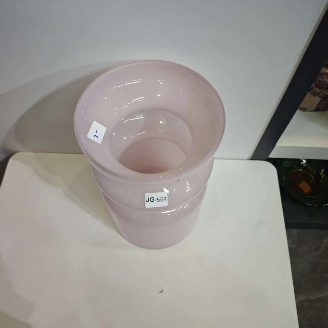 JG-558简约现代琉璃花瓶客厅餐桌插花艺术摆件