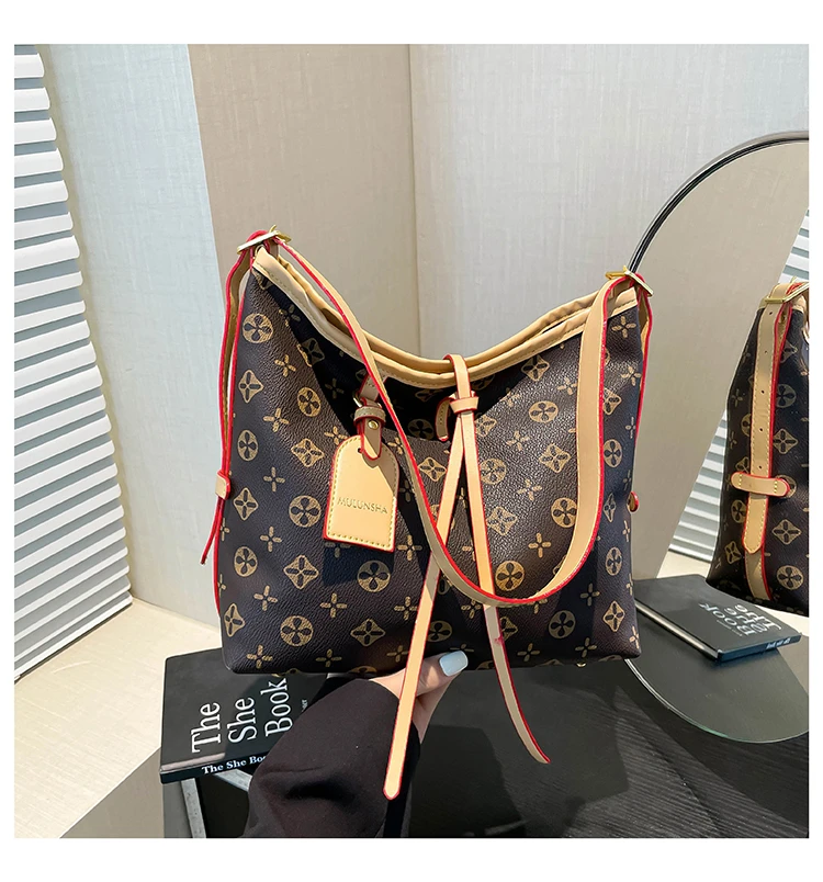 2025新款轻奢时尚百搭女士印花单肩子母包-幕莎-000