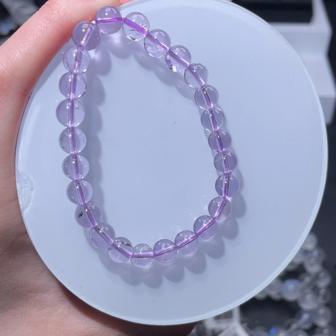手链水晶未镶嵌玻利维亚紫水晶7m+