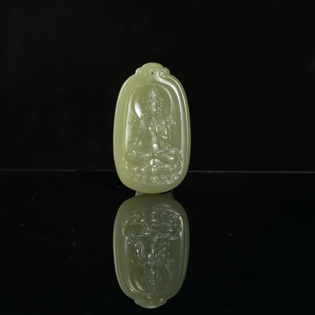 Lot59 和田玉挂件46.37g/十竹斋秋季拍卖1790219