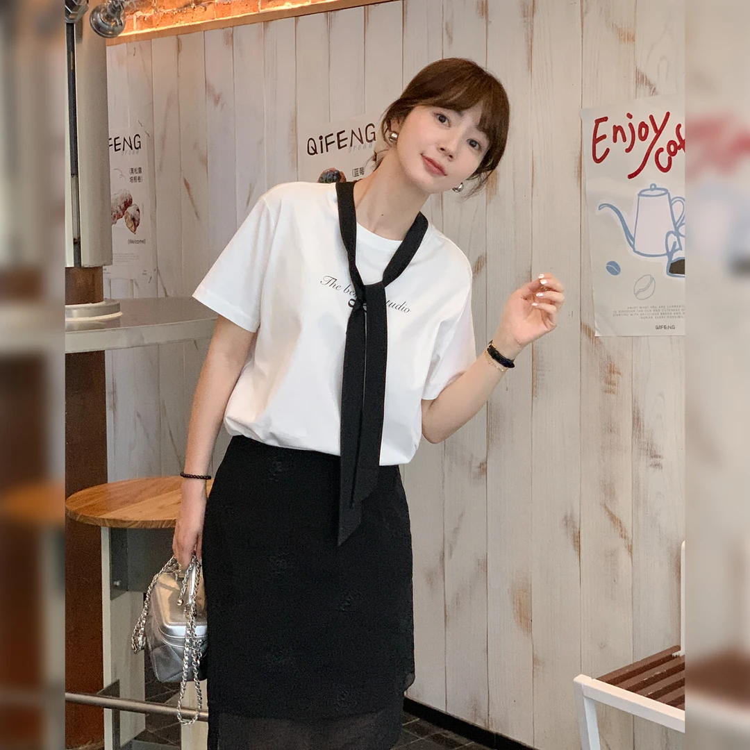 【现货】【梨大学妹】FS504S170字母T恤